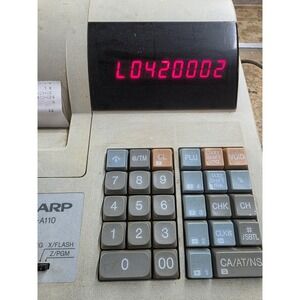 Sharp XE-A110 Cash Register For Parts Only